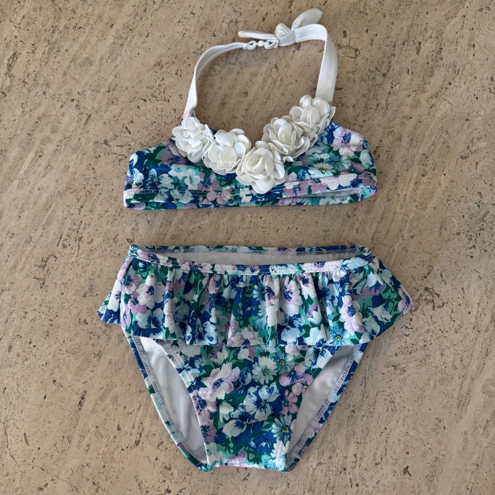 Janie & Jack floral‎ bikini 18/24 months A1